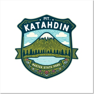 Mount Katahdin, Mt. Katahdin, Appalachian Trail - Baxter State Park, Maine, Georgia to Maine, Gift, Merch, Apparel, Present, Souvenir, Shirt, Hoodie, Hat, Sticker Posters and Art